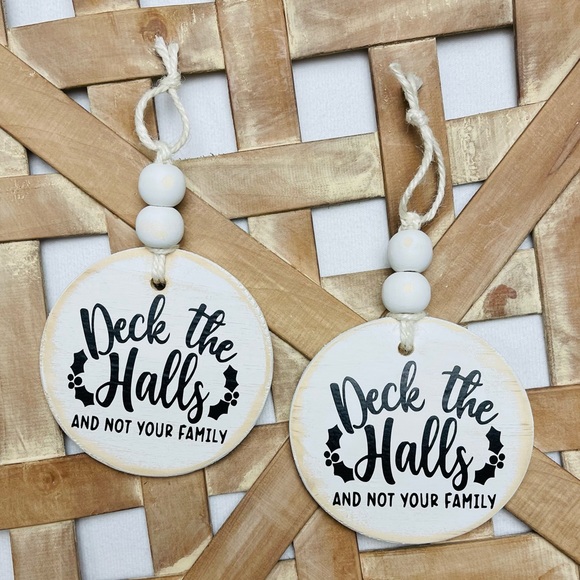 HANDMADE (Set of 2) Christmas Ornaments - Picture 3 of 7